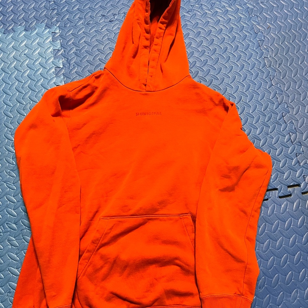 Mark Wahlberg Municpal Brand Orange Hoodie